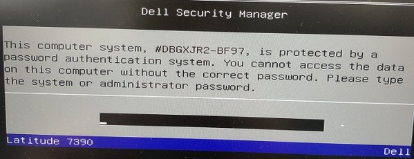 Dell Optiplex bf97 bios master password