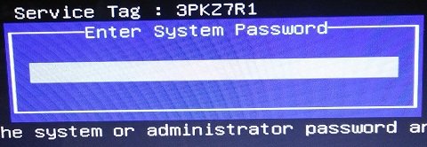 Dell Optiplex service tag master password